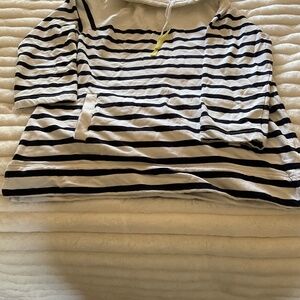 Talbots Sport 3/4 Sleeve Cowl Neck Sweatshirt